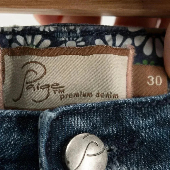 Paige Premium  Denim, Blue Heights, low rise skinny leg | 30 - Picture 4 of 7